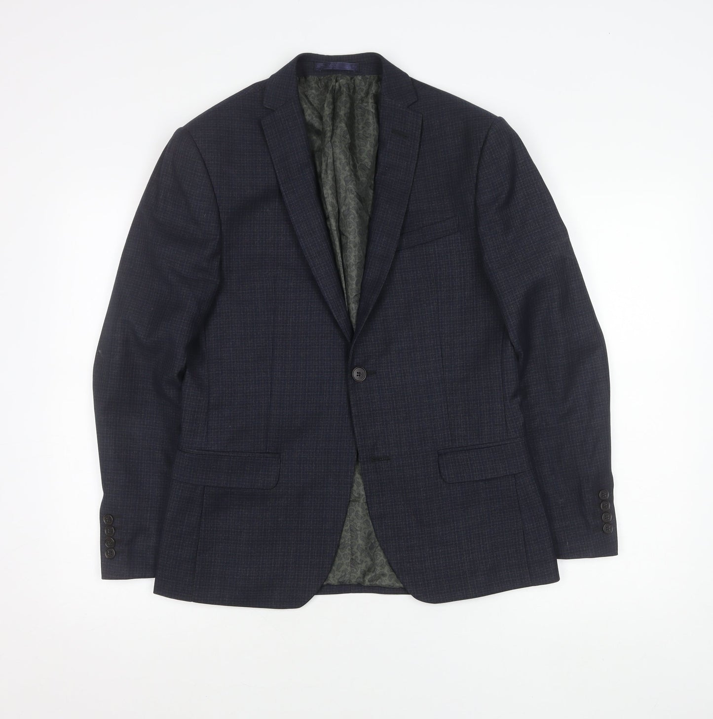Mens UK Size 36 Limehaus Regular Blue Suit Jacket