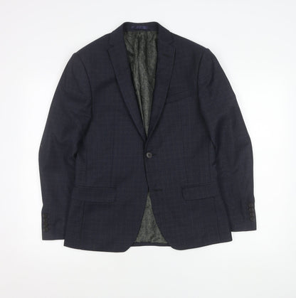 Mens UK Size 36 Limehaus Regular Blue Suit Jacket