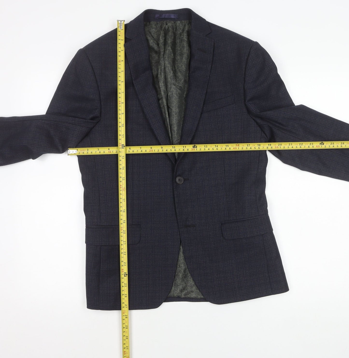 Mens UK Size 36 Limehaus Regular Blue Suit Jacket