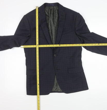 Mens UK Size 36 Limehaus Regular Blue Suit Jacket