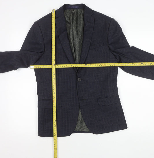 Mens UK Size 36 Limehaus Regular Blue Suit Jacket