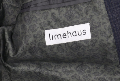 Mens UK Size 36 Limehaus Regular Blue Suit Jacket