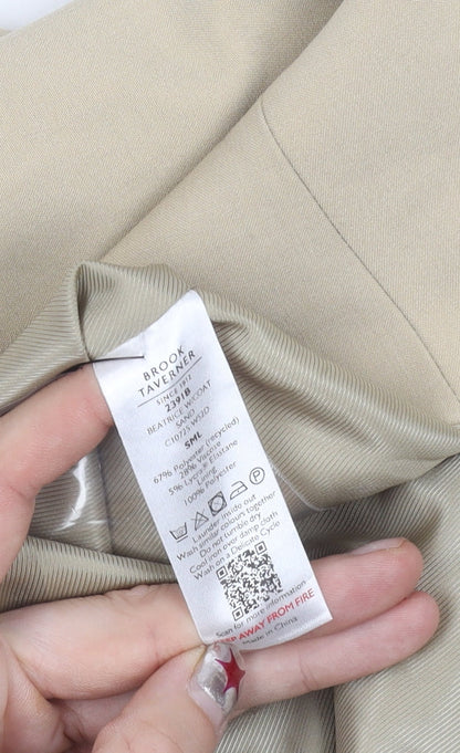 Brook Taverner Womens Beige Suit Waistcoat Slim Fit Size S