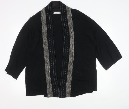 Womens UK Size 12 Zara Black Cardigan Jumper