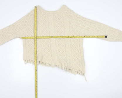 Womens UK Size M Zara Ivory Cardigan Jumper