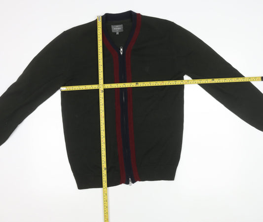 Peter Werth Mens Green Full Zip Cotton Cardigan Jumper M
