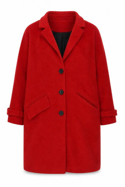 Womens UK Size 10 ASOS Red Overcoat
