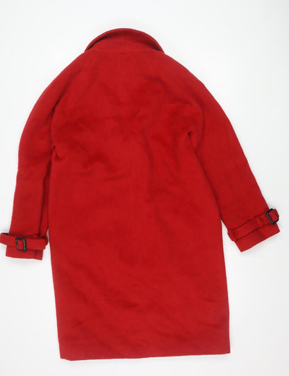 Womens UK Size 10 ASOS Red Overcoat