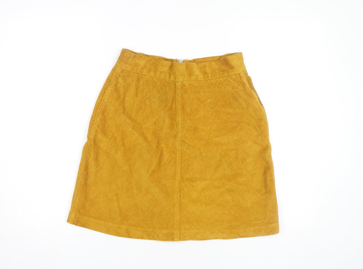 Karen Millen Women’s Yellow Corduroy Short Skirt Size 10