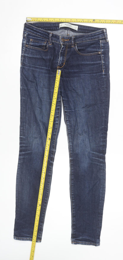 Abercrombie & Fitch Womens Blue Skinny Jeans Size 6R W28 L31