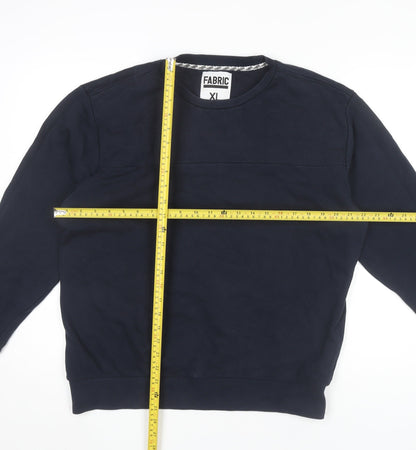 Mens UK Size XL Fabric Blue Pullover Sweatshirt