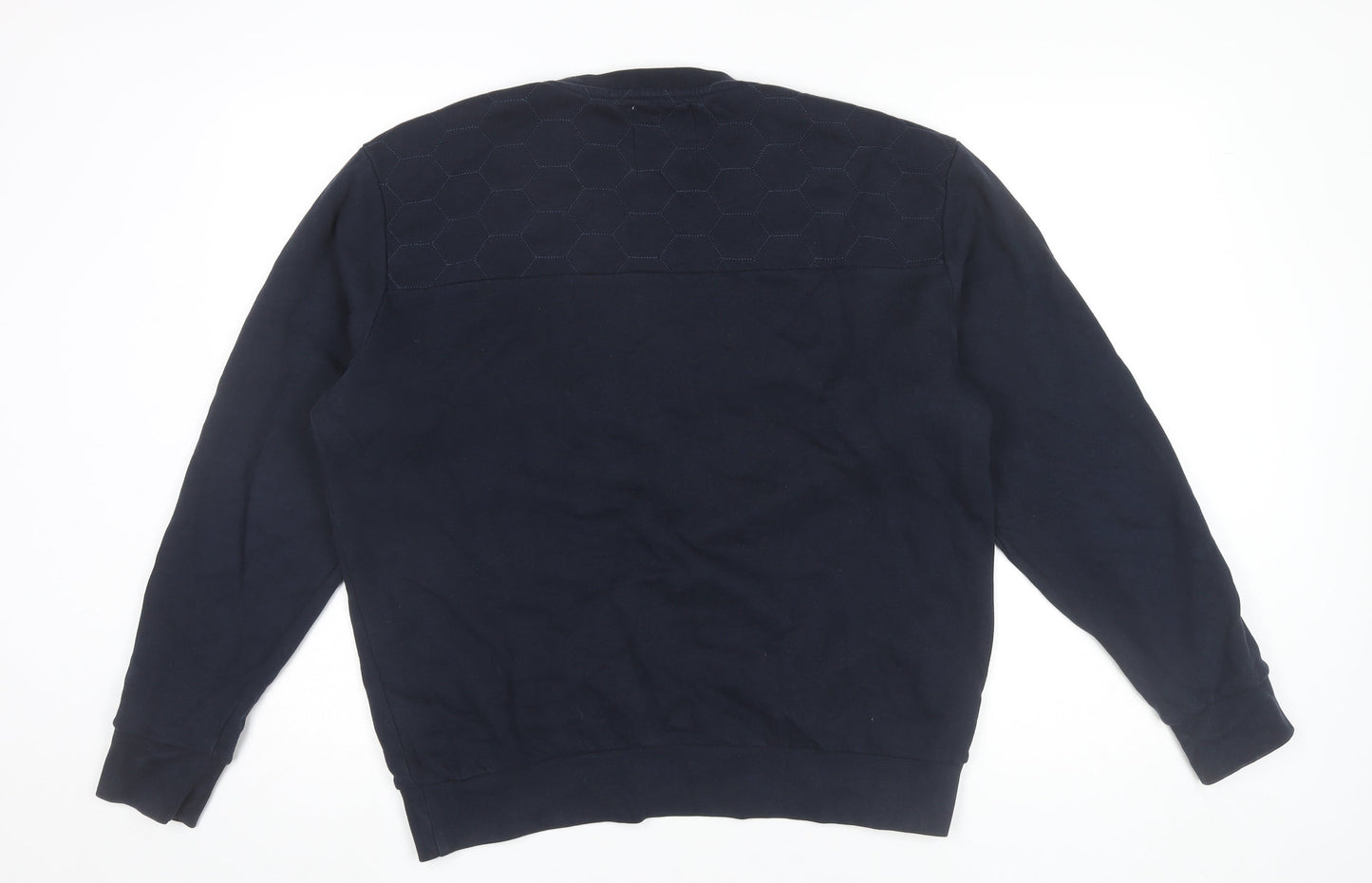 Mens UK Size XL Fabric Blue Pullover Sweatshirt