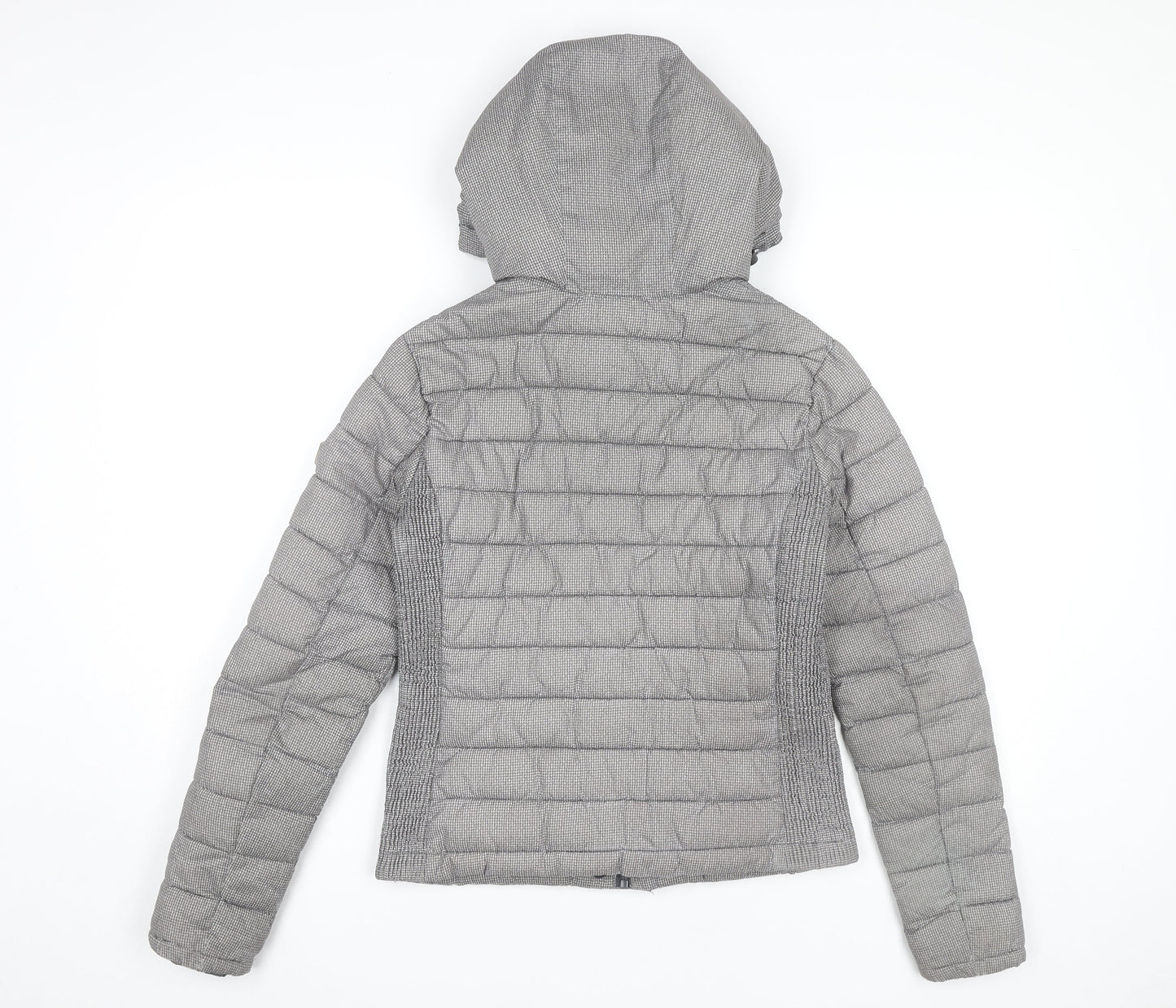 Womens UK Size XS Superdry Grey Puffer Jacket