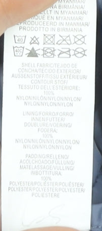 Primark Womens Blue Puffer Jacket Size 6 XS Lightweight Quilted Coat