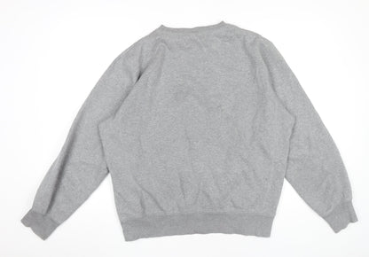 Nike Unisex Grey M Pullover Sweatshirt Crew Neck Long Sleeve