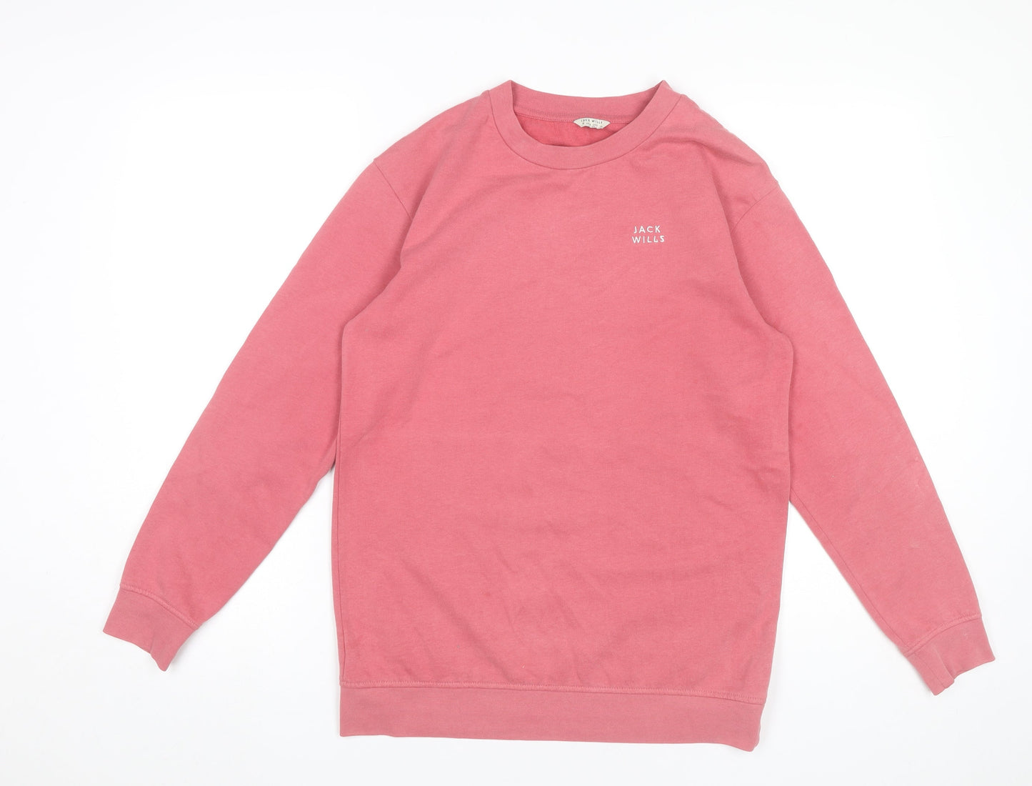Womens UK Size 8 Jack Wills Pink Pullover Sweatshirt