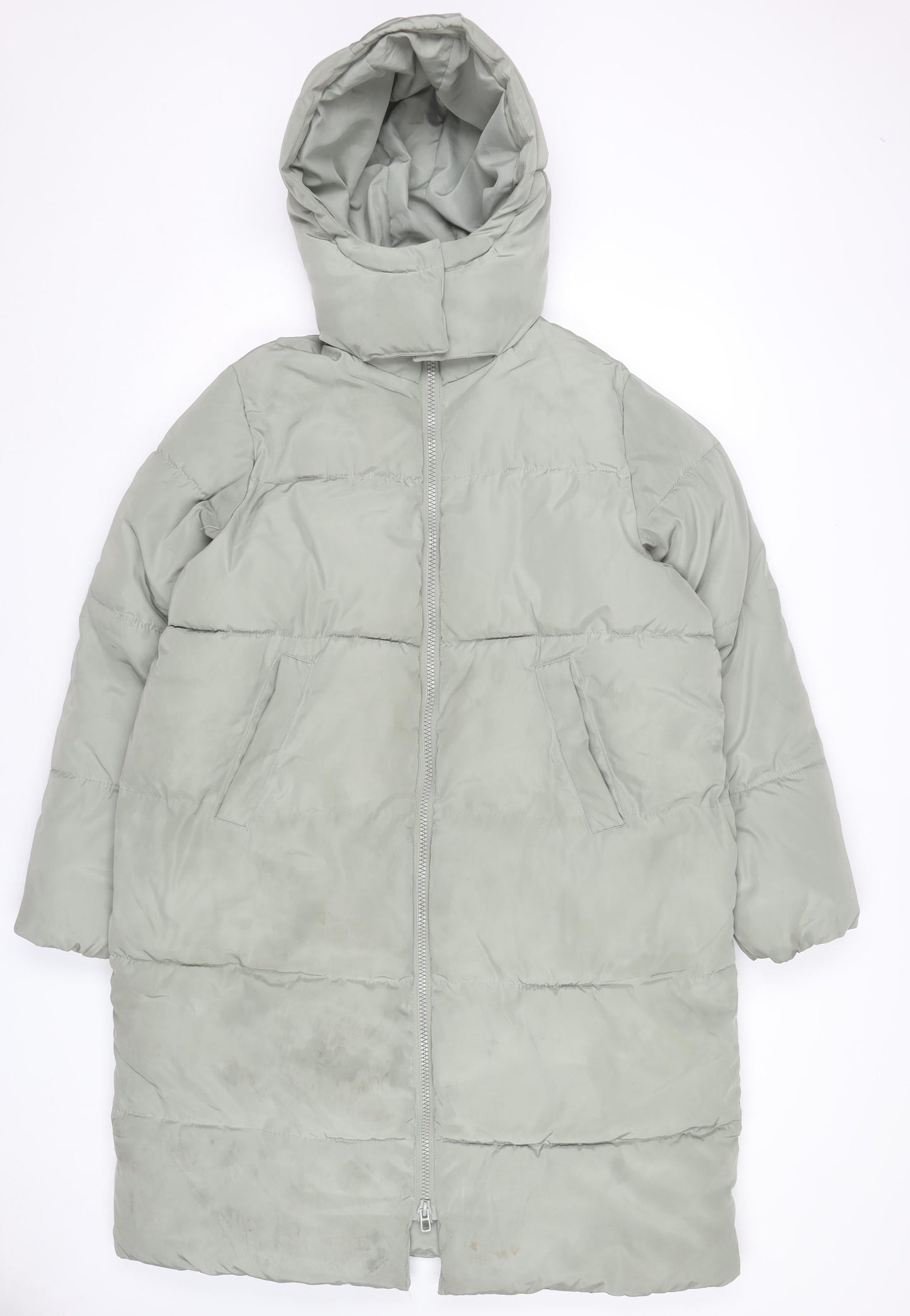 Womens UK Size 8 H&M Grey Puffer Jacket