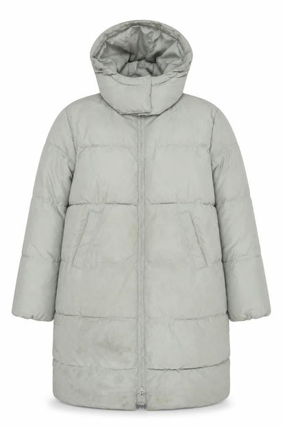 Womens UK Size 8 H&M Grey Puffer Jacket