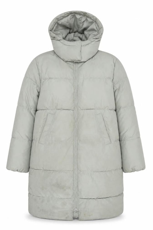 Womens UK Size 8 H&M Grey Puffer Jacket