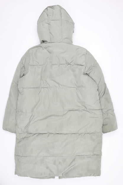Womens UK Size 8 H&M Grey Puffer Jacket