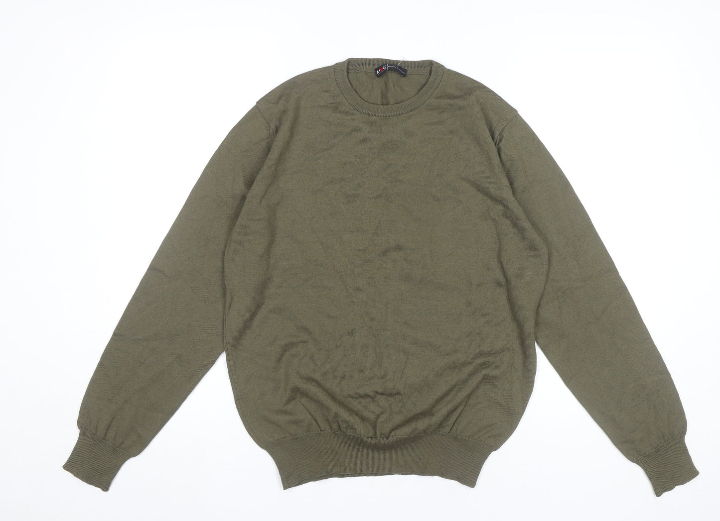 Maglia D’Autore Men’s Green Wool Blend Pullover Jumper M