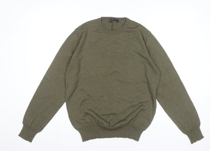 Maglia D’Autore Men’s Green Wool Blend Pullover Jumper M