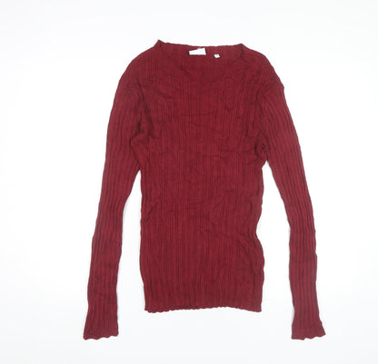 Womens UK Size M NEXT Red Pullover Jumper