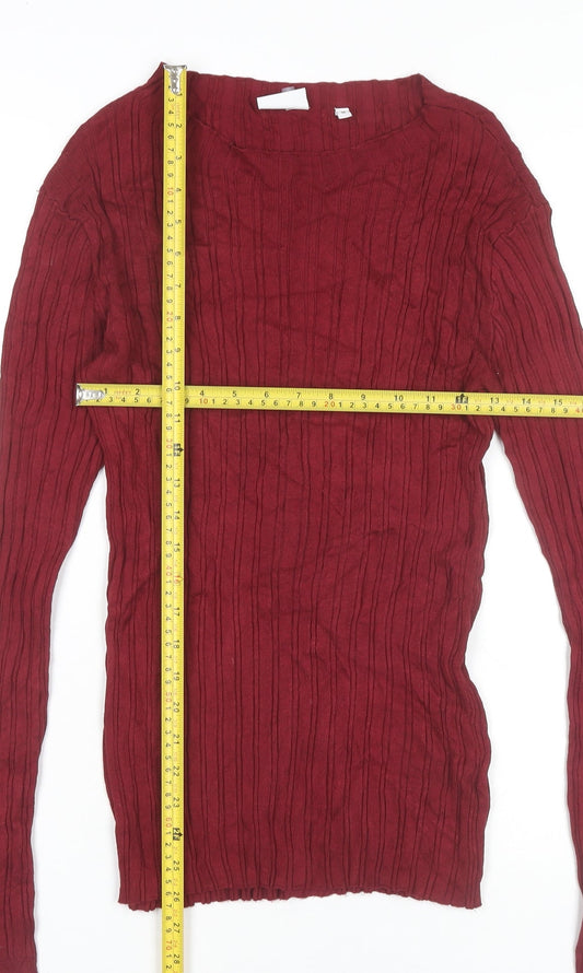 Womens UK Size M NEXT Red Pullover Jumper