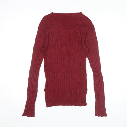 Womens UK Size M NEXT Red Pullover Jumper