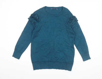 Womens UK Size 10 Principles Blue Pullover Jumper