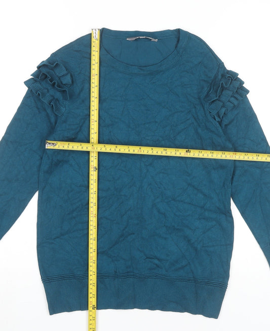 Womens UK Size 10 Principles Blue Pullover Jumper