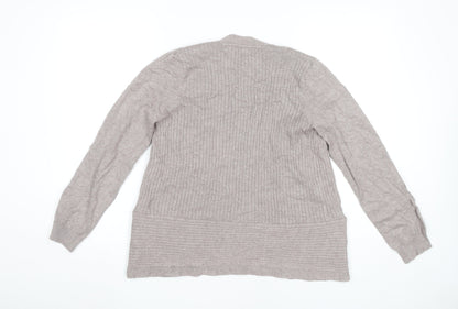 Debenhams Women’s Beige Cardigan Size 12 Long Sleeve Knit