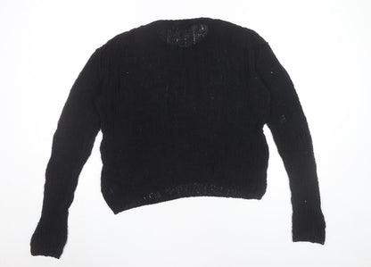 Womens UK Size S Weekday Black Pullover Jumper