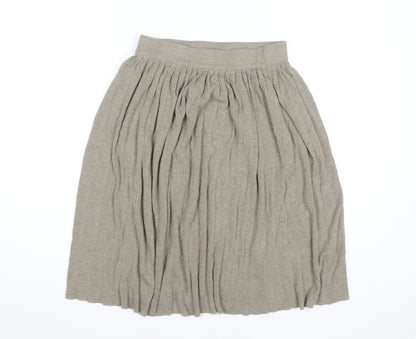 Womens UK Size 12 Zara Pleated Knit Skirt
