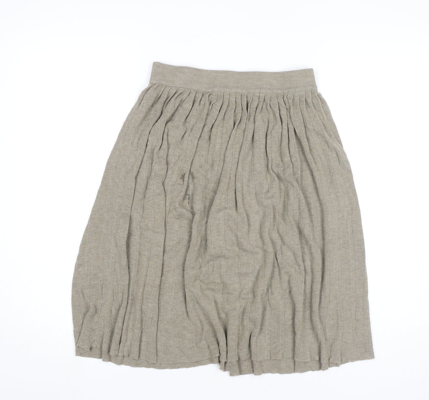 Womens UK Size 12 Zara Pleated Knit Skirt