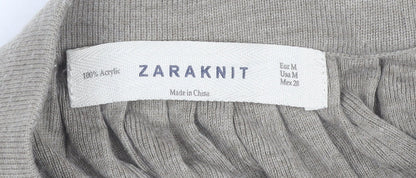 Womens UK Size 12 Zara Pleated Knit Skirt