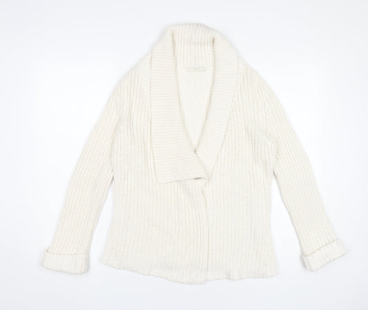 Womens UK Size 8 Marks and Spencer Ivory Cardigan Jumper