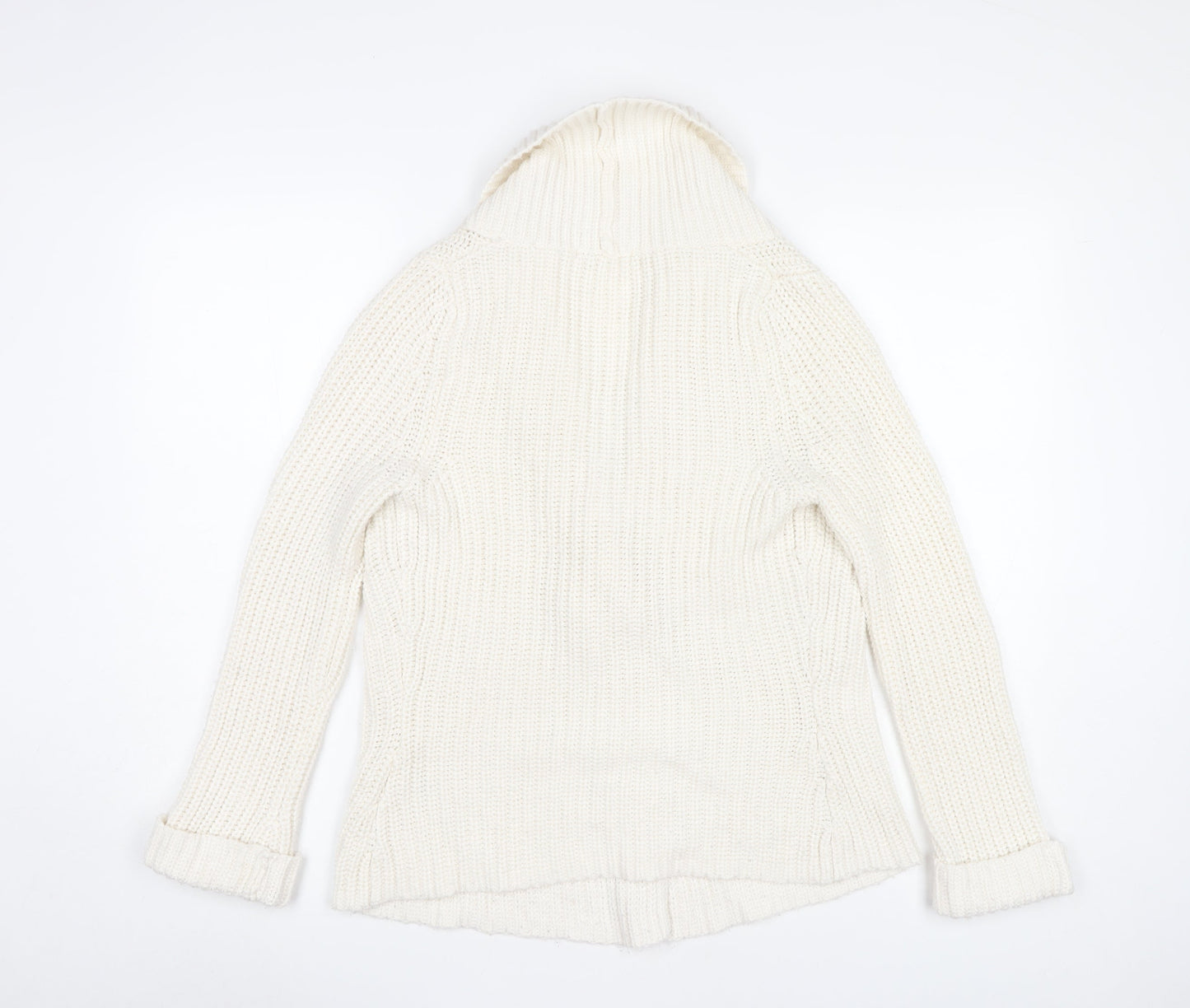 Womens UK Size 8 Marks and Spencer Ivory Cardigan Jumper
