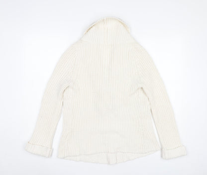 Womens UK Size 8 Marks and Spencer Ivory Cardigan Jumper