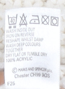 Womens UK Size 8 Marks and Spencer Ivory Cardigan Jumper