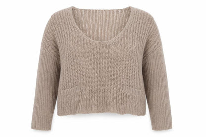 Womens UK Size 8 Topshop Beige Pullover Jumper