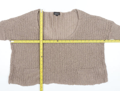 Womens UK Size 8 Topshop Beige Pullover Jumper