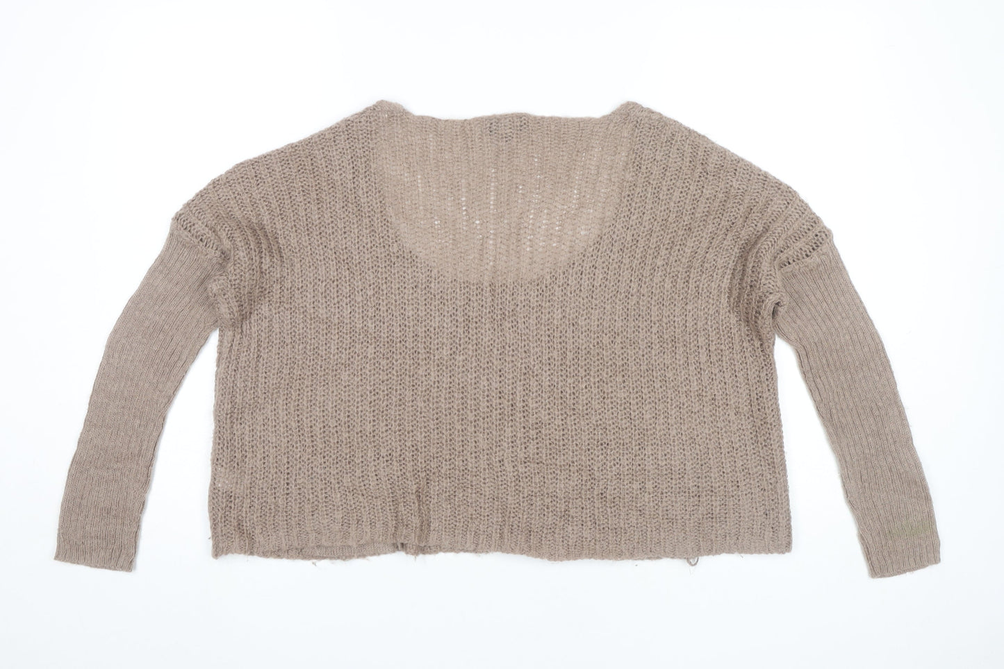 Womens UK Size 8 Topshop Beige Pullover Jumper