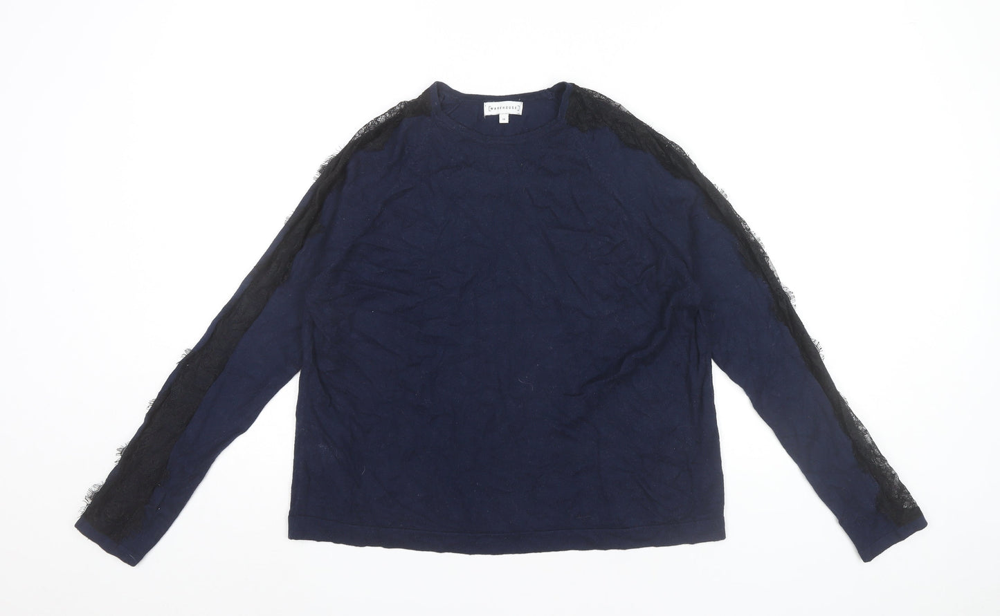 Womens UK Size 14 Warehouse Blue Pullover Jumper