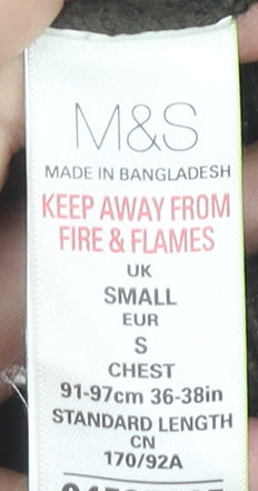 Marks and Spencer Men’s Brown Small Cable Knit Cotton Jumper