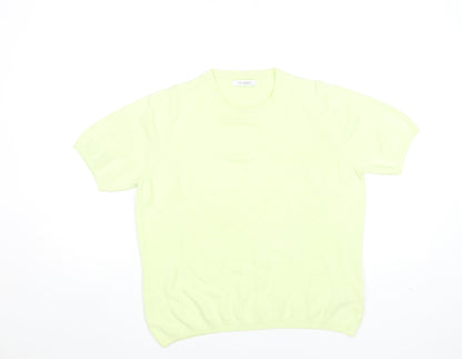 Womens UK Size 14 Marks and Spencer Green Basic T-Shirt