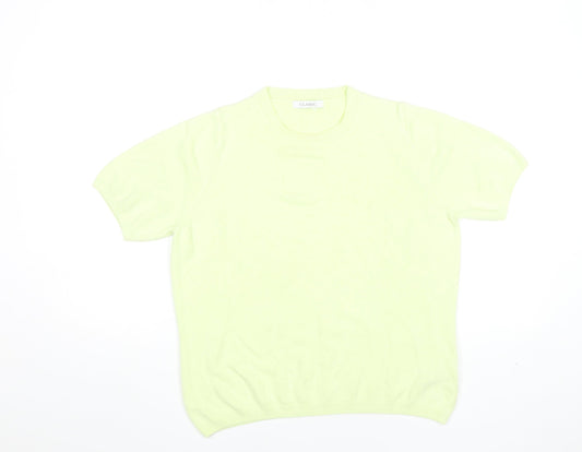 Womens UK Size 14 Marks and Spencer Green Basic T-Shirt