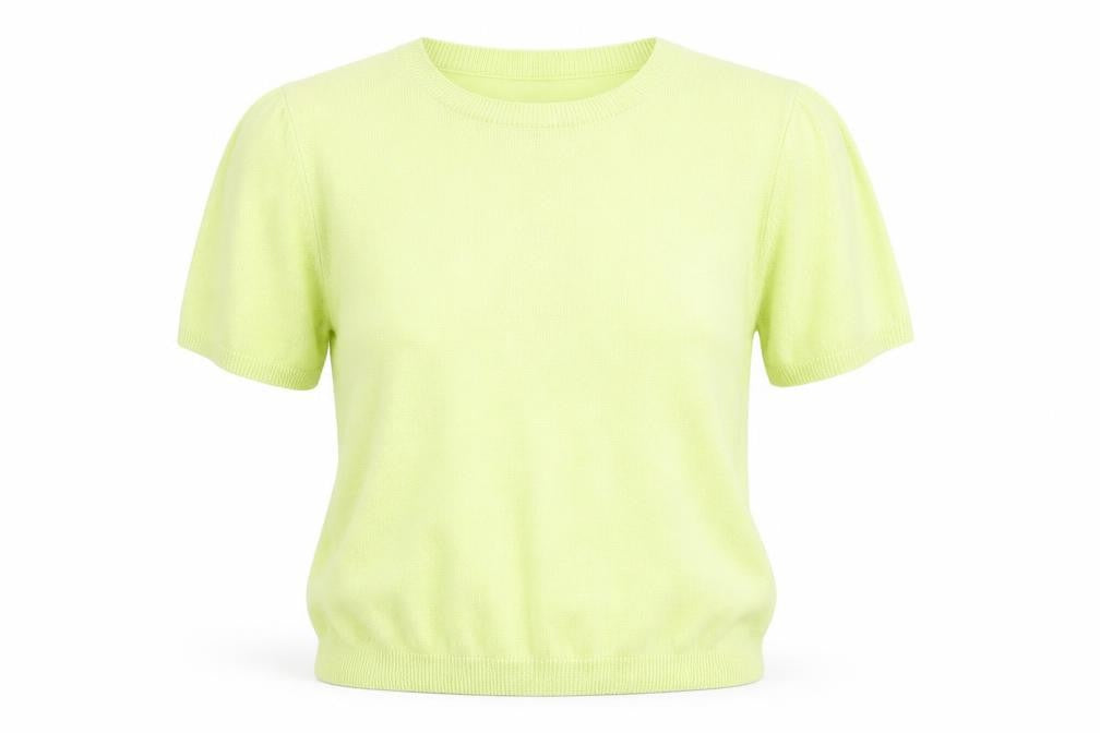Womens UK Size 14 Marks and Spencer Green Basic T-Shirt