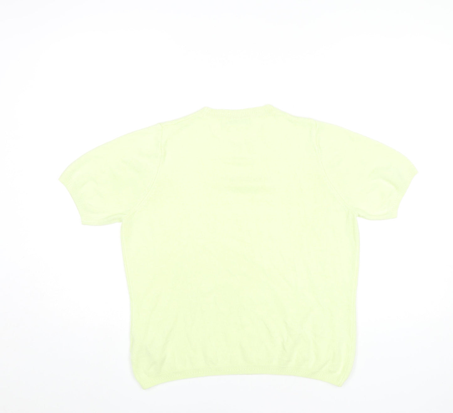 Womens UK Size 14 Marks and Spencer Green Basic T-Shirt