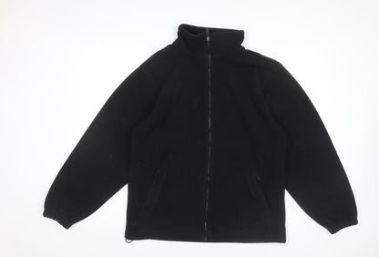 Alexandra Men's Black Fleece Jacket Medium Full Zip Workwear